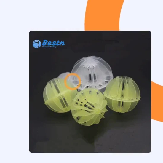 Distillation Tower Packing Media 25mm 38mm 50mm 76mm Plastic Polyhedral Hollow Floatation Ball